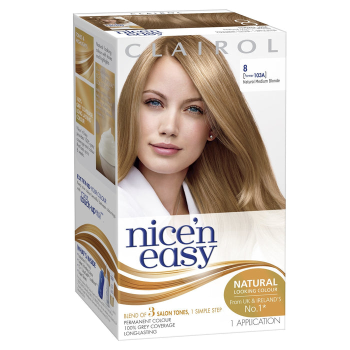 Nice & Easy Care Colour Medium Blonde 8 - Colourants at MyPerfumeShop by Clairol