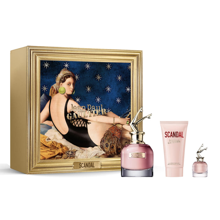 Jean Paul Gaultier (L) Scandal 50ml EDP + 75ml Body Lotion + 6ml EDP Mini