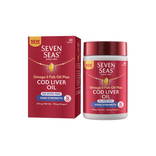 Seven Seas Cod Liver Oil 60 Capsules - Joint Care at MyPerfumeShop by Seven Seas