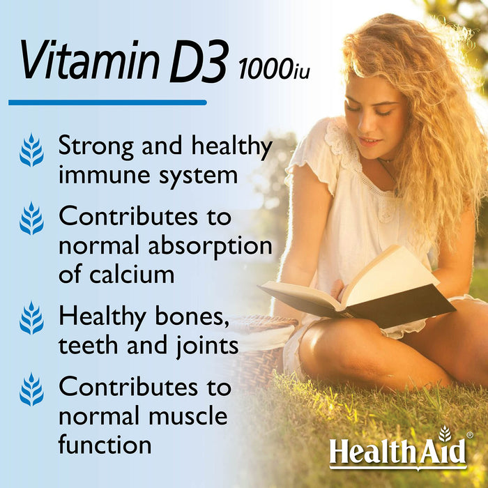 Healthaid Vitamin D3 120 Tablets - Bone Care at MyPerfumeShop by Healthaid