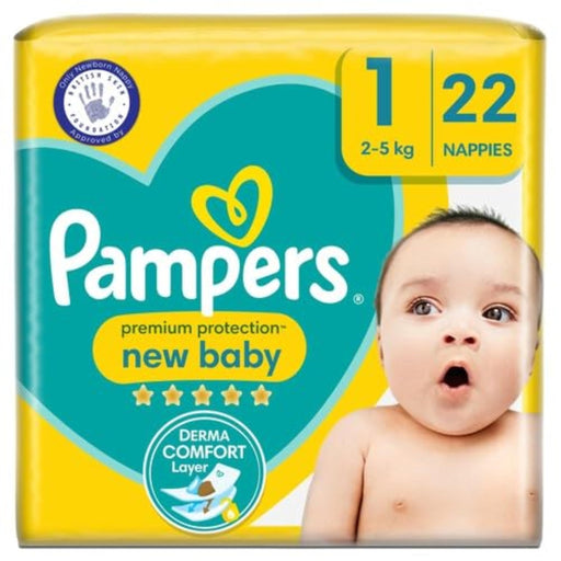 Pampers New Baby Carry Pack Nappies Size 1 x 22 - Carry Packs at MyPerfumeShop by Pampers