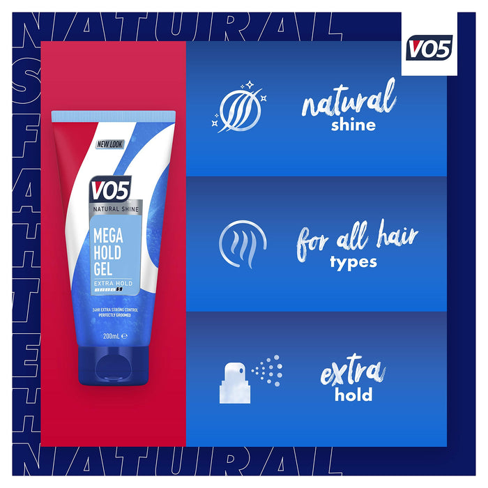 VO5 Styling Gel Mega Hold - 200ml - Hair Styling at MyPerfumeShop by Vo5