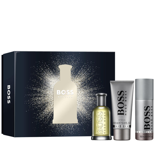 Hugo Boss Bottled 3 Piece Gift Set: Eau de Toilette 100ml - Shower Gel 100ml - Deodorant Spray 150ml - Sets at MyPerfumeShop by Hugo Boss