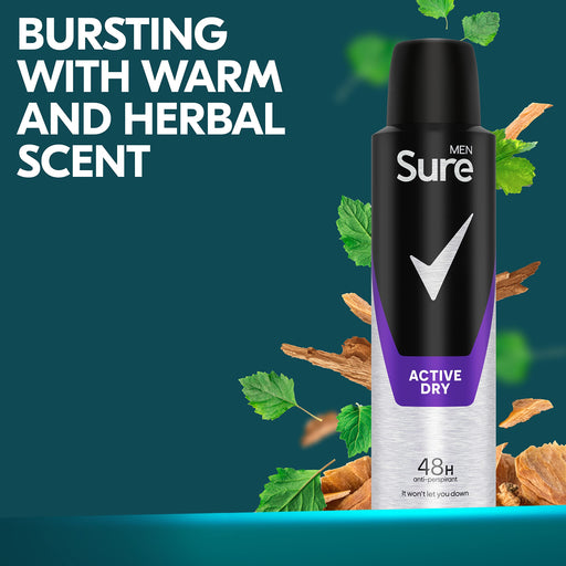 Sure Men 24 Hour Anti-Perspirant Deodorant Active - Personal Hygiene at MyPerfumeShop by Sure