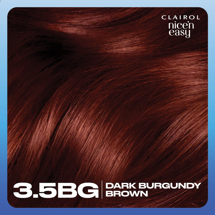 Nice & Easy Care Colour Dark Burgundy Brown 3.5BG - Colourants at MyPerfumeShop by Clairol