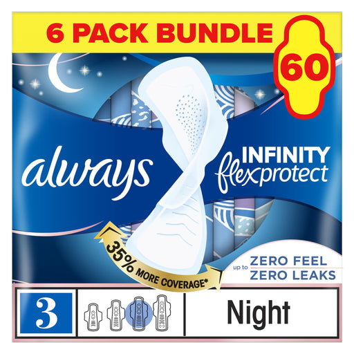 Always Infinity Sanitary Pad Night x 10 - Sanitary Towels at MyPerfumeShop by Procter & Gamble