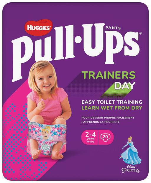 Huggies Pull-Ups Trainers Day Time Girl 2-4 Years Nappy Size 5-6+ x 20 - Toilet Training at MyPerfumeShop by Huggies