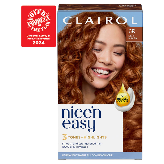 Nice & Easy Care Colour Light Auburn 6R - Colourants at MyPerfumeShop by Clairol