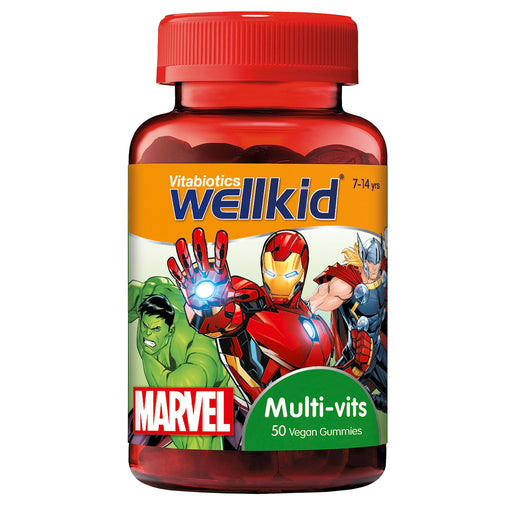 Vitabiotics WellKid Multi-Vitamins Vegan Soft Jellies 7-14 Yrs Marvel Pack x 50 - Children at MyPerfumeShop by Wellkid