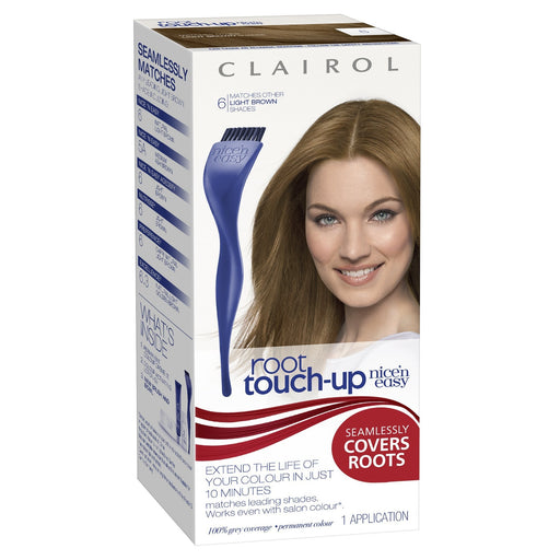 Nice & Easy Root Touch Up Light Brown 6 - Colourants at MyPerfumeShop by Clairol