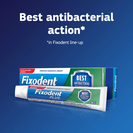 Fixodent Denture Adhesive Cream Dual Protection - 40g - Denture Care at MyPerfumeShop by Procter & Gamble