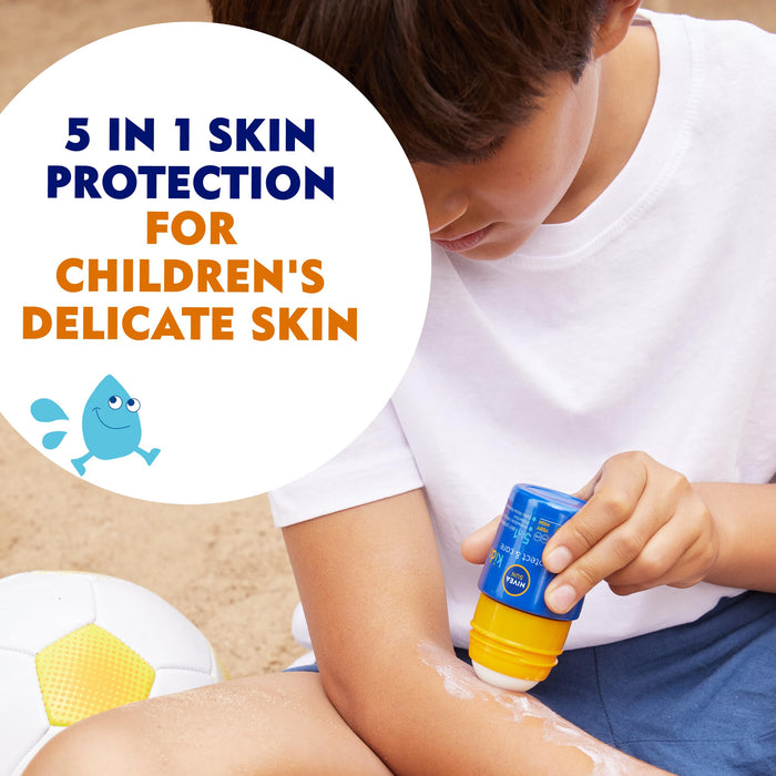 Nivea Sun Kids Protect & Play Roll-On Sunscreen SPF 50+ - 50ml