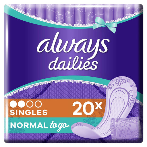 Always Dailies Normal Panty Liners Singles x 32 - Sanitary Towels at MyPerfumeShop by Always