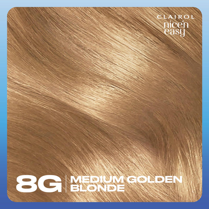 Nice & Easy Care Colour Medium Honey Blonde 8G - Colourants at MyPerfumeShop by Clairol