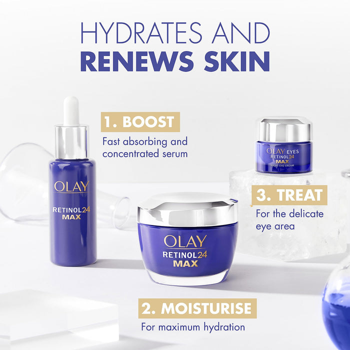 Olay Retinol 24 Night Face Moisturiser - 50ml - Regime Skin Care at MyPerfumeShop by Olay