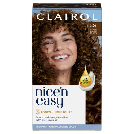 Nice & Easy Care Colour Medium Golden Brown 5G - Colourants at MyPerfumeShop by Clairol