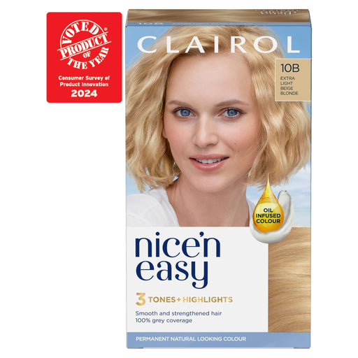 Nice & Easy Care Colour Extra Light Beige Blonde 10B - Colourants at MyPerfumeShop by Clairol