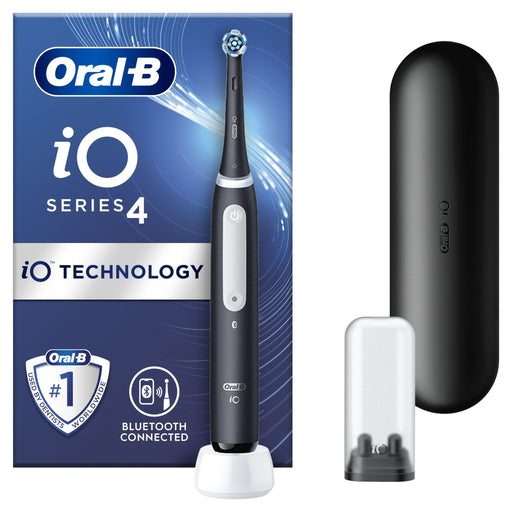 Oral-B iO4 Matte Black (Travel Case+Refill Holder) - Rotating at MyPerfumeShop by Oral-B