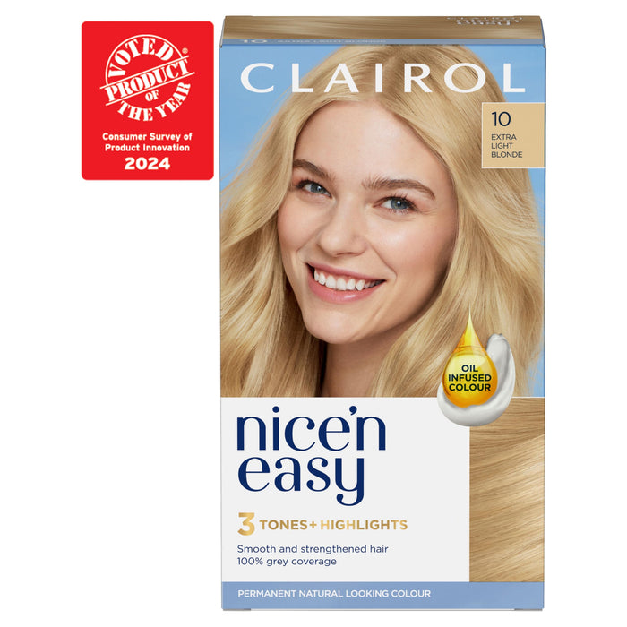 Nice & Easy Care Colour Extra Light Blonde 10 - Colourants at MyPerfumeShop by Clairol