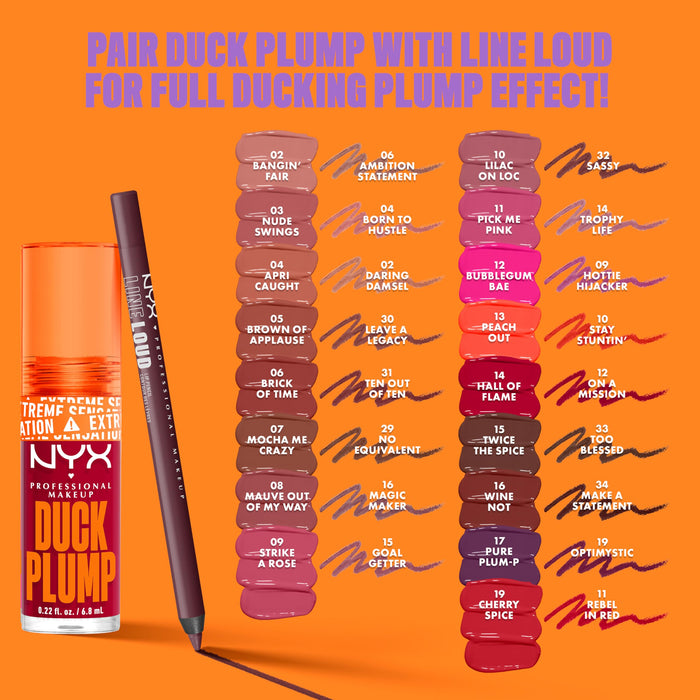 Nyx Professional Makeup Duck Plump Lip Gloss 6.8ml - Strike a Rose - Lip Glosses at MyPerfumeShop by NYX