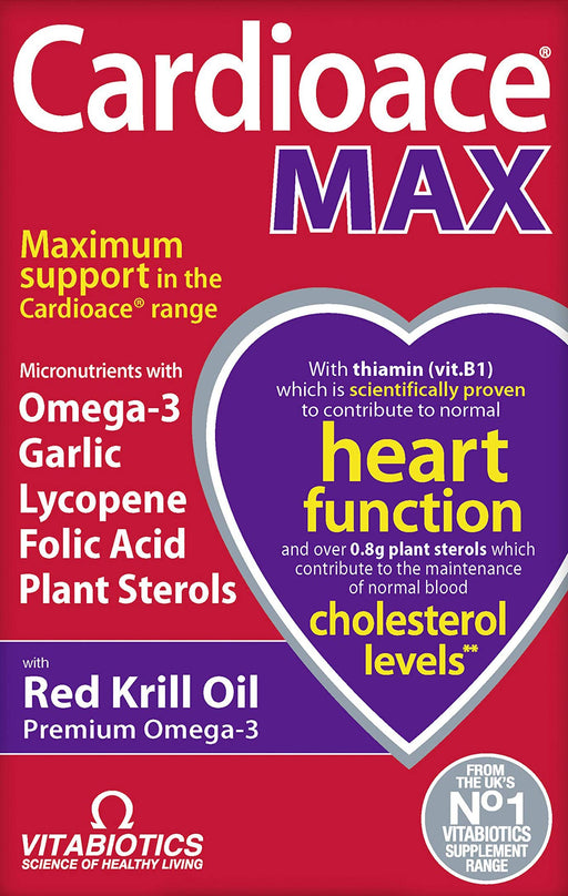 Vitabiotics Cardioace Max 84 Capsules - Heart Health at MyPerfumeShop by Cardioace