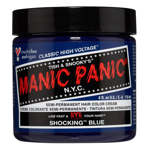 Manic Panic High Voltage Classic Semi-Permanent Hair Colour 118ml - Shocking Blue - Beauty at MyPerfumeShop by Manic Panic