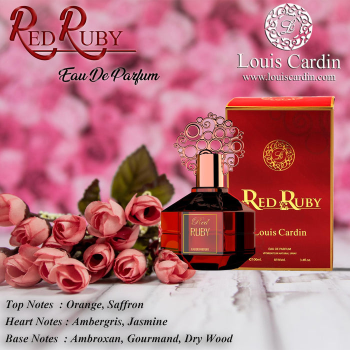 Louis Cardin Red Ruby Eau de Parfum 100ml - Eau de Parfum at MyPerfumeShop by Louis Cardin