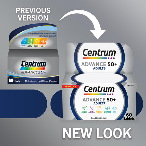 Centrum Advance 50+ 60 Tablets - 50+ at MyPerfumeShop by Centrum