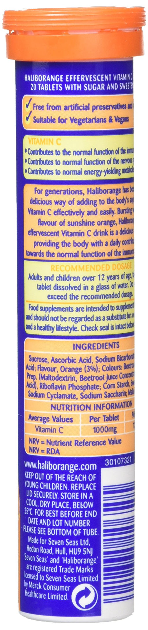 Haliborange Vitamin C 20 Tablets - Children at MyPerfumeShop by Haliborange