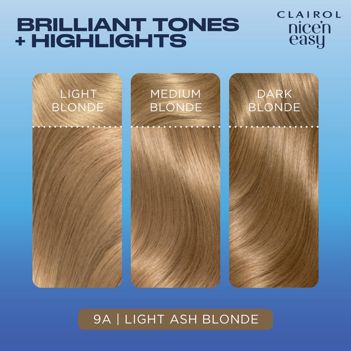 Nice & Easy Care Colour Light Ash Blonde 9A - Colourants at MyPerfumeShop by Clairol