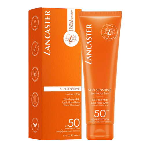 Lancaster Sun Sensitive Luminous Tan Oil-Free Milk SPF50 150ml - Sun Protection at MyPerfumeShop by Lancaster