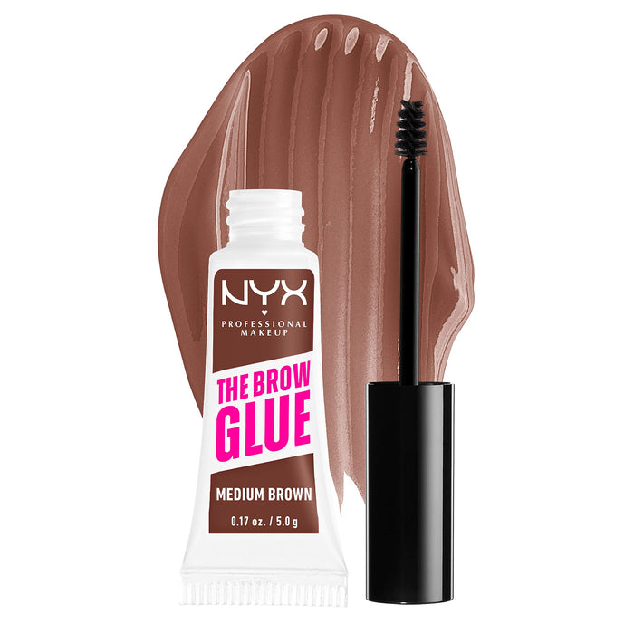 NYX The Grow Glue Instant Brow Styler Gel 5g - Medium Brown - Eyebrow Colours at MyPerfumeShop by NYX