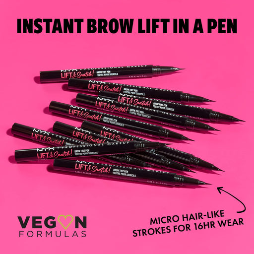 NYX Lift & Snatch! Brow Tint Pen 1ml - Ash Brown - Eyebrow Colours at MyPerfumeShop by NYX