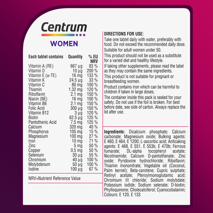 Centrum Women 30 Tablets - Women at MyPerfumeShop by Centrum