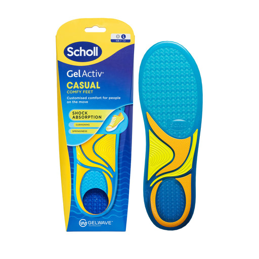 Scholl Gel Activ Casual Insoles Large 7-12 2 Pack - Default Title - Foot Care at MyPerfumeShop by Scholl