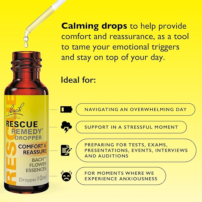 Bach Rescue Remedy 10ml Dropper - Stress Relief at MyPerfumeShop by Nelsons