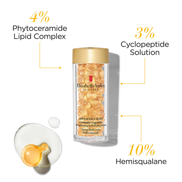 Elizabeth Arden Advanced Light Ceramide Capsules Strengthening & Refining Serum 60 Capsules - Other Skincare at MyPerfumeShop by Elizabeth Arden