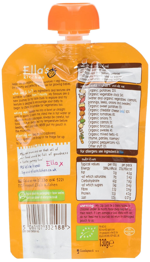 Ella's Kitchen Organic Cheesy Pie Baby Pouch 7+ Months - 130g - Meals at MyPerfumeShop by Ella's Kitchen