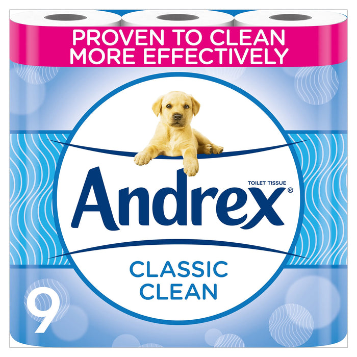 Andrex Classic Clean Toilet Rolls x 9 - Paper Goods at MyPerfumeShop by Andrex