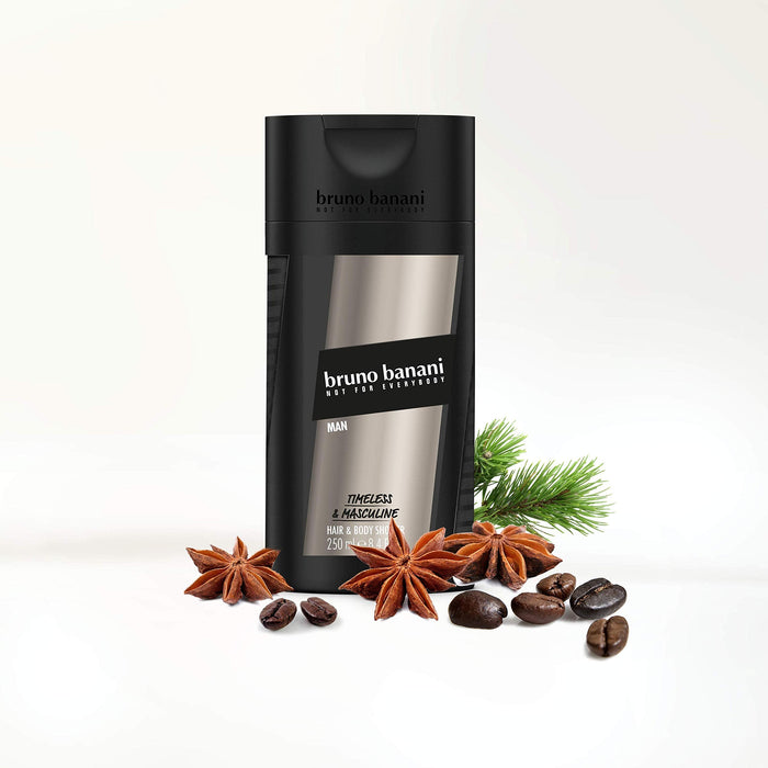 Bruno Banani Man Hair & Body Wash 250ml - Body Cleansers at MyPerfumeShop by Bruno Banani