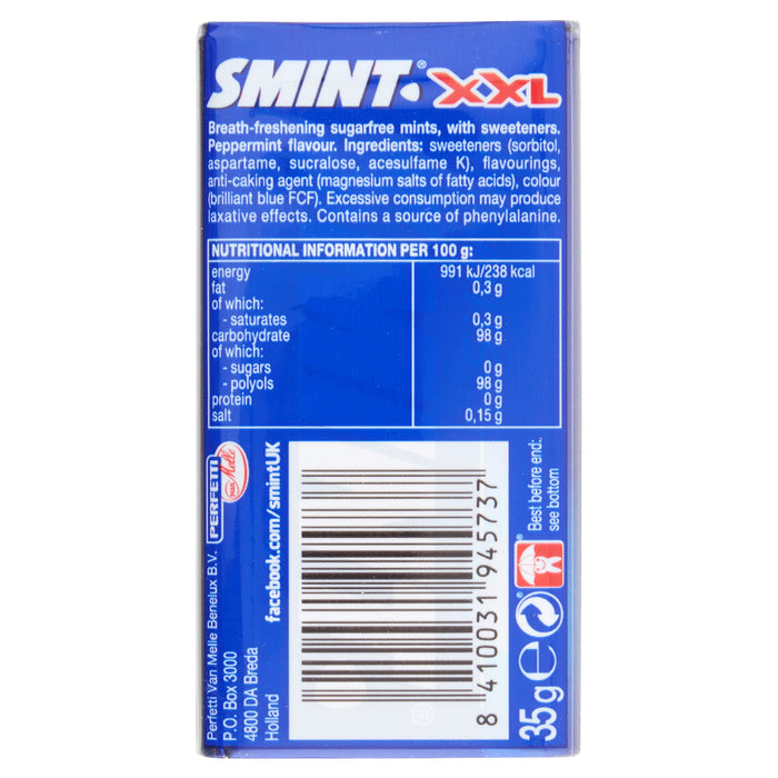 Smint XXL Peppermint Sugar Free Mints Tin x 50 - Confectionary at MyPerfumeShop by Smint