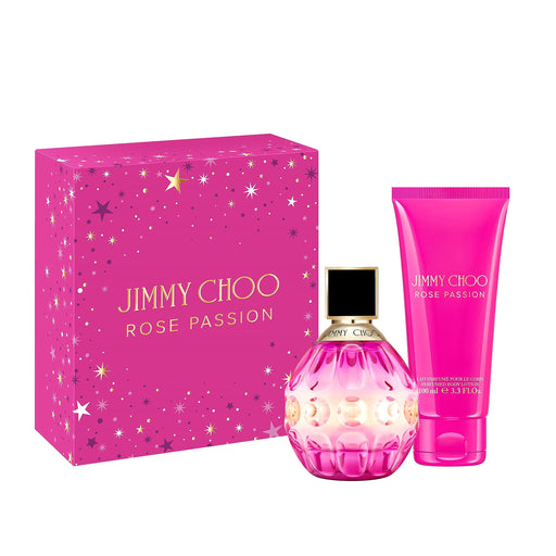 Jimmy Choo Rose Passion Gift Set 60ml EDP + 100ml Body Lotion - For Her at MyPerfumeShop by Jimmy Choo