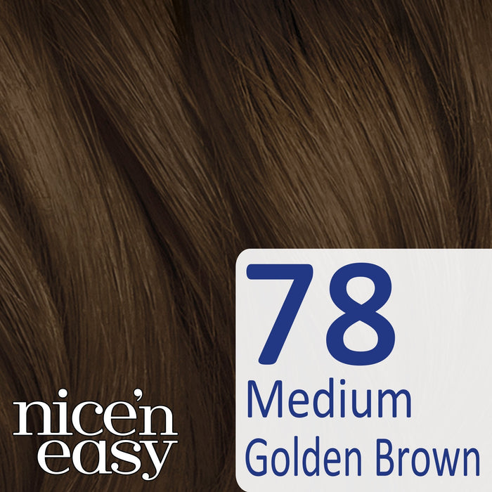 Nice & Easy Lasting Colour Non Permanent 78 Medium Gold Brown - Colourants at MyPerfumeShop by Clairol