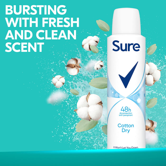 Sure Women Cotton Dry Anti-Perspirant Deodorant - Deodorant at MyPerfumeShop by Sure