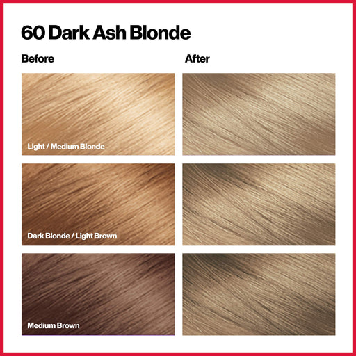 Revlon Colorsilk Hair Colour - 60 Dark Ash blonde - Hair Colourant at MyPerfumeShop by Revlon