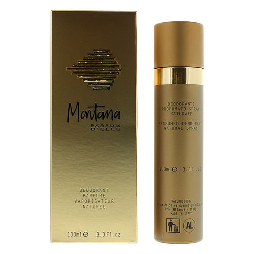 Montana Parfum D'Elle Deodorant 100ml Spray - Toiletries at MyPerfumeShop by Montana