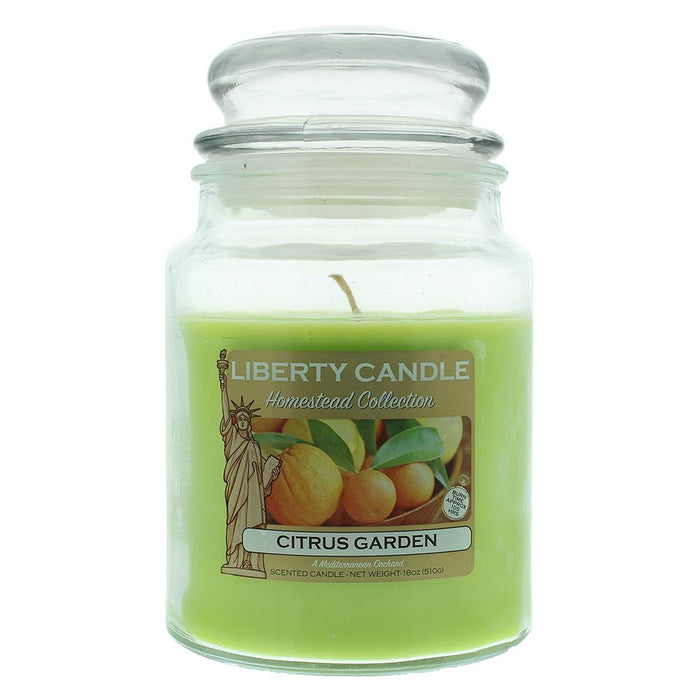 Liberty Candle Citrus Garden 510G Glass Jar With Lid - Candles at MyPerfumeShop by Liberty Candle