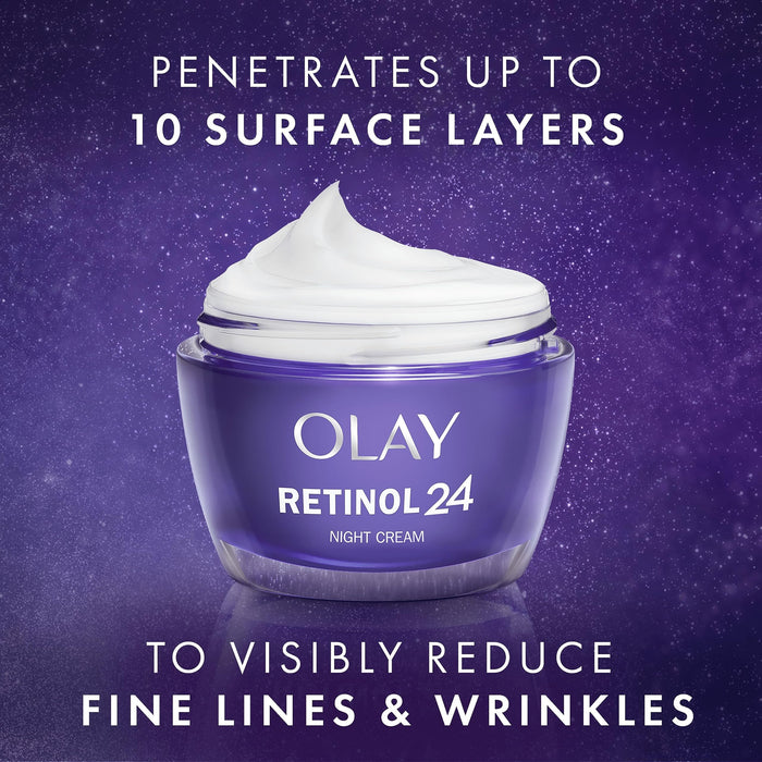 Olay Retinol 24 Night Face Moisturiser - 50ml - Regime Skin Care at MyPerfumeShop by Olay