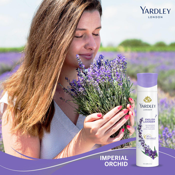 Yardley English Lavender Body Spray 150ml - Body Sprays & Mists at MyPerfumeShop by Yardley London