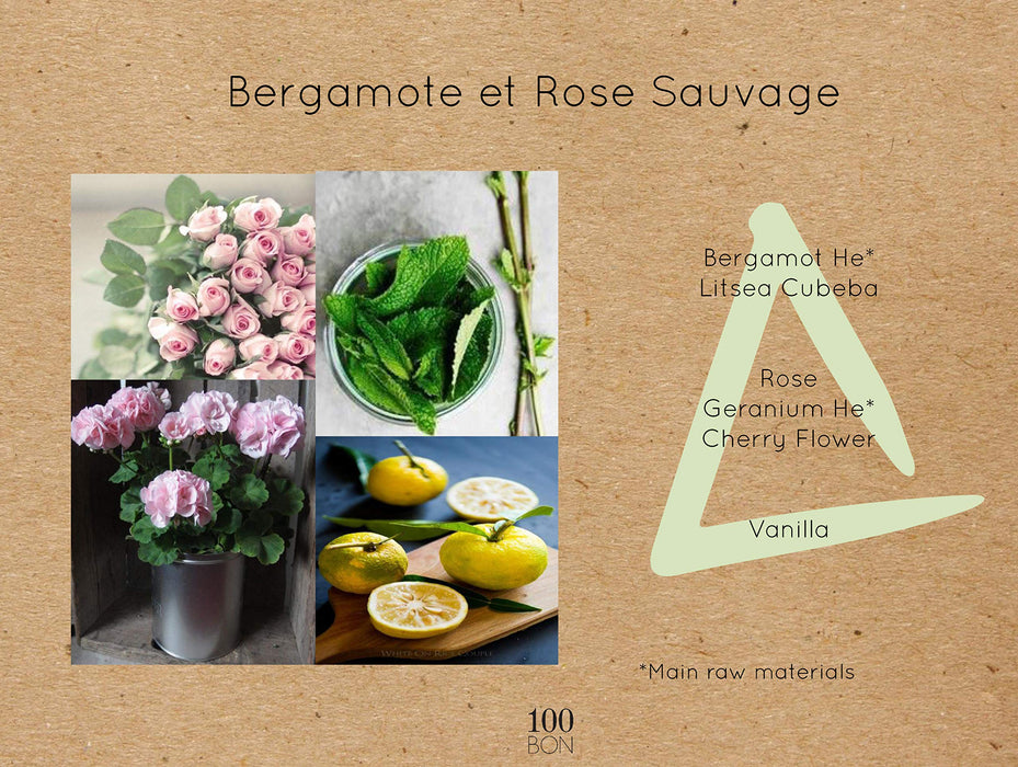 100 Bon Bergamote Et Rose Sauvage Refill Eau de Parfum 200ml - Eau de Perfume at MyPerfumeShop by 100 Bon